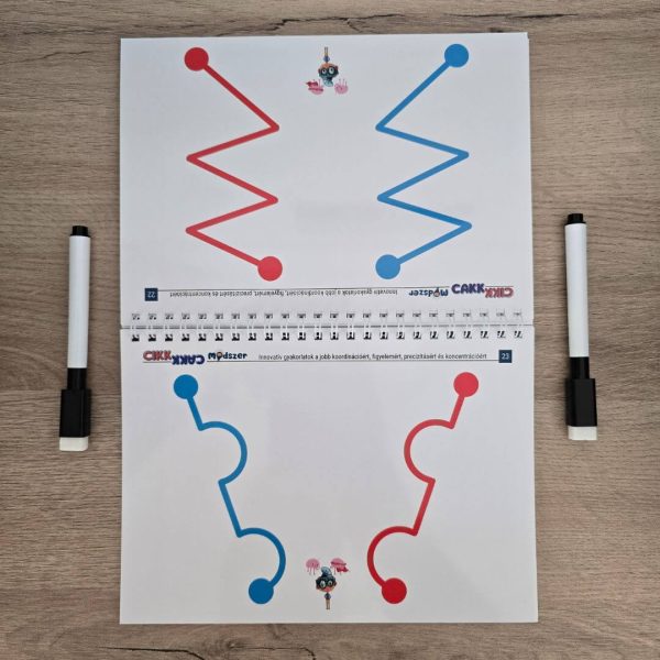 Cikk-Cakk Módszer – innovatív agytornagyakorlatok + 2 törölhető filctoll - Image 10