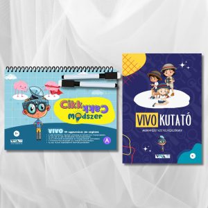 "Cikk-Cakk Módszer" + "VivoKutató" készlet – innovativ agytornagyakorlatok + törölhető filctollak