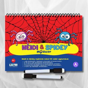 „Heidi és Spidey módszer” – innovatív agytornagyakorlatok + 2 törölhető filctoll
