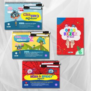 2. szett – agytorna gyűjtemények: Cikk-Cakk | Cikk-Cakk 2 | Heidi és Spidey | Okos kezek