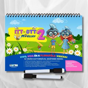 Itt-Ott módszer 2: Virágok, méhek és kaptárak – 32 agygimnasztikai feladat, 5+, A5, többször használható
