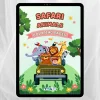 Safari Animals Coloring Book – Safari állatok: Színezőlapok, kreativitás és kikapcsolódás, 3+ éves kortól, nyomtatható digitális PDF formátum (A4)