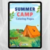 Summer Camp Coloring Book – Nyári tábor: Színezőlapok, kreativitás és kikapcsolódás, 3+ éves kortól, Nyomtatható digitális PDF formátum (A4)